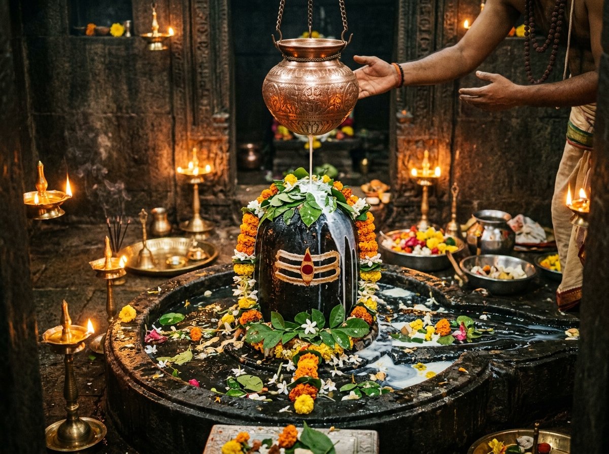 Authentic Consecrated Shiva Lingam Rudrabhishek in Kashi